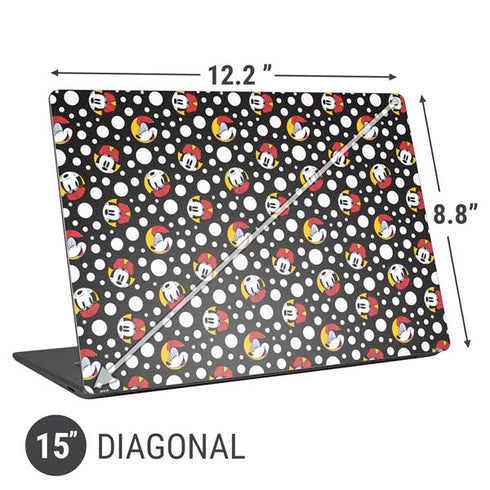 Disney Minnie Mouse Bubbles Face Pattern Universal Laptop 15in (12.2 x 8.8in) Skin